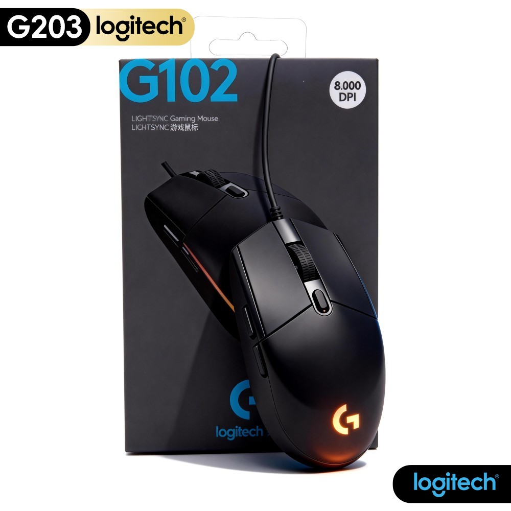 Logitech Mouse G203 - Ratón para juegos con cable Logitech