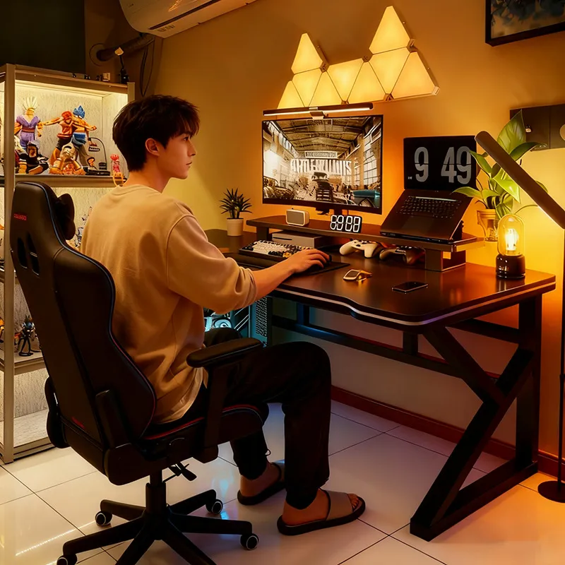 Esports Gaming Houses - Escritorio de Computadora Estilo E-sports Negro,