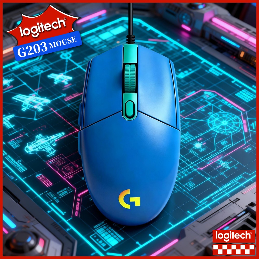 Logitech Mouse G203 - Ratón para Juegos Logitech G203 con