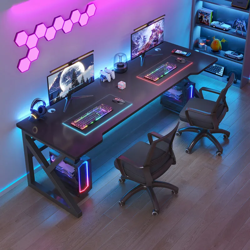 Esports Gaming Chair - Escritorio Doble para Computadora, Mesa de