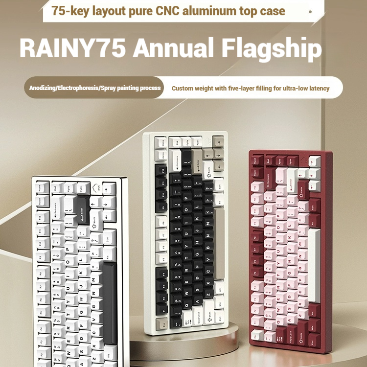 Esports Pc Gaming - Teclado inalámbrico Bluetooth RAINY75 personalizado para