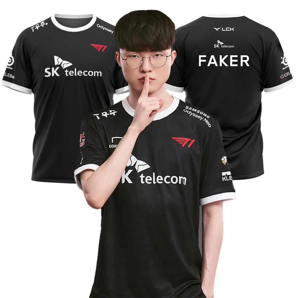 Esports Gaming T Shirt - Camiseta 2025 del equipo SKT T1
