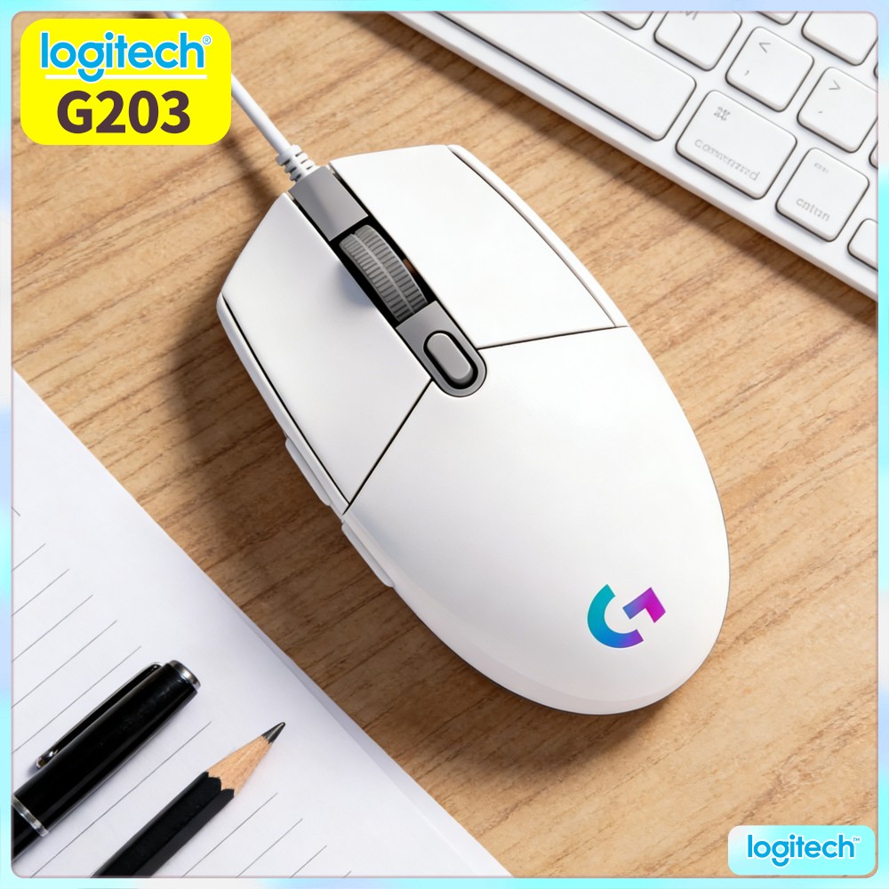 Logitech Mouse G203 - Ratón para juegos con cable Logitech