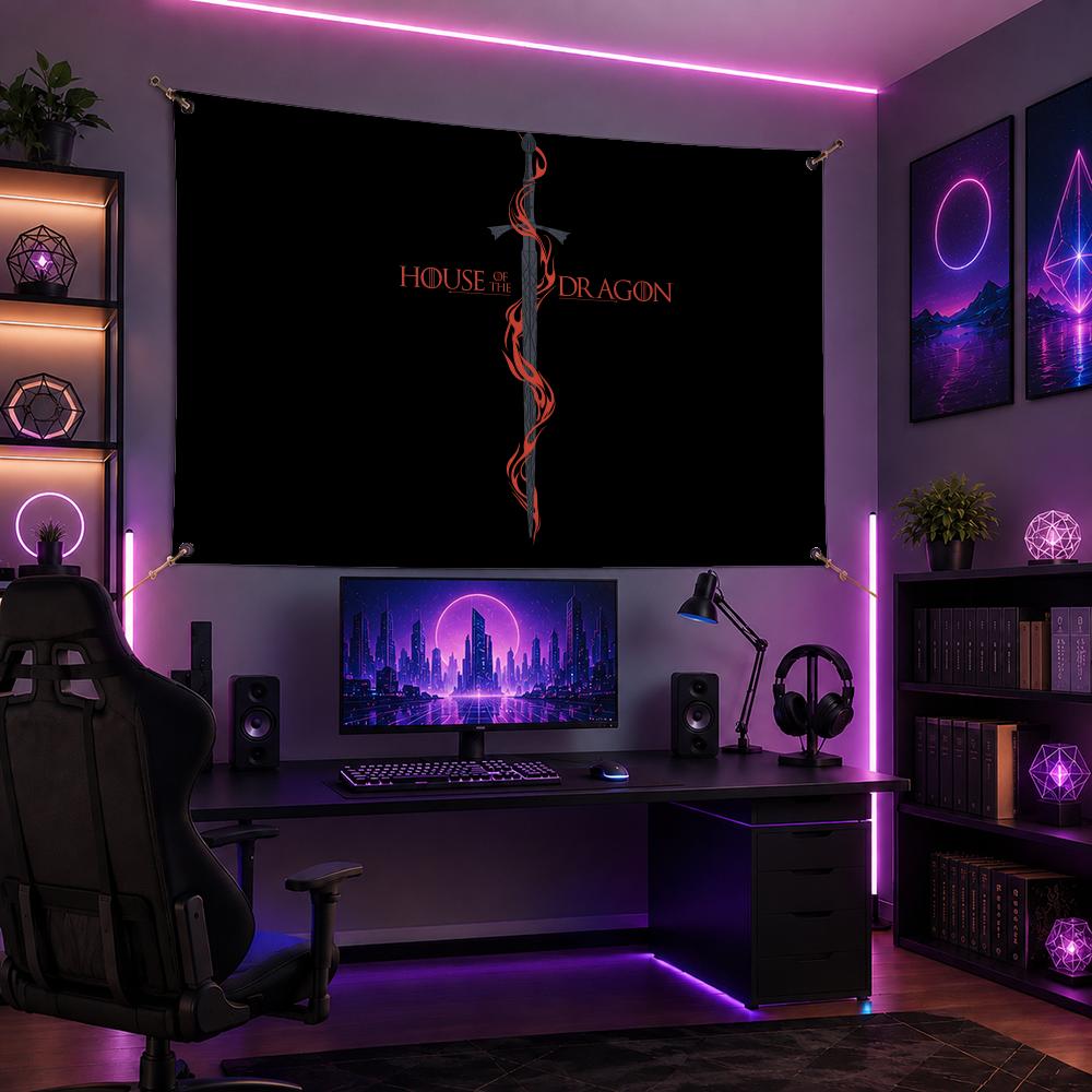 Banderas del famoso clan H-Hou - Esports Gaming Banner reseña y precio
