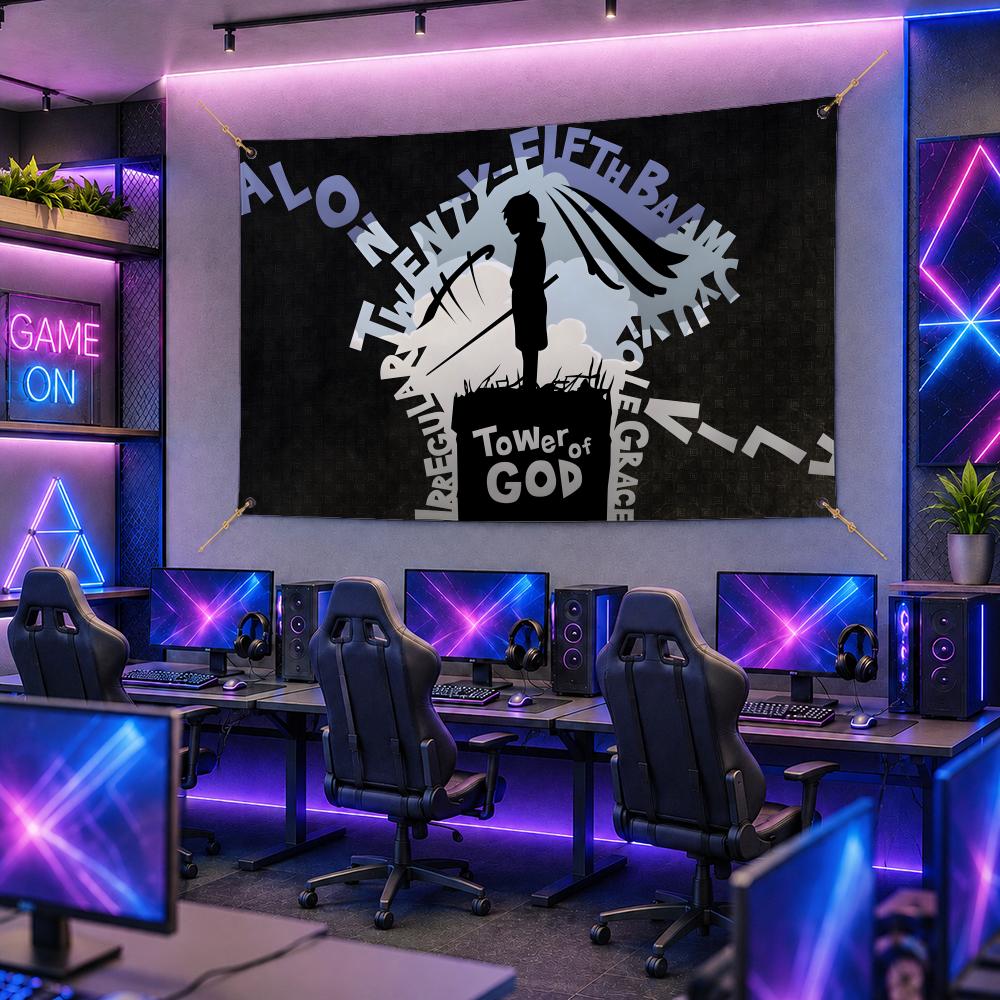 Banderas populares de anime T- - Esports Gaming Banner reseña y precio