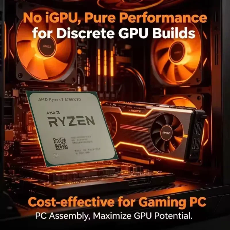 CPU AMD Ryzen 7 5700X3D R7 570 - Esports Pc Gaming reseña y precio